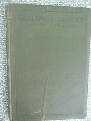 Imagen del vendedor de CANONS I BALADES De La Lrica Catalana Moderna. a la venta por Reus, Paris, Londres