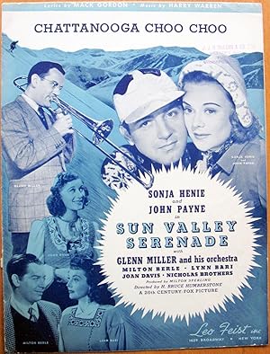 Seller image for Chattanooga Choo Choo. From the 20th Century Fox Picture "Sun Valley Serenade." Sonja Henie, John Payne on Cover. Vintage Sheet Music for sale by Ken Jackson