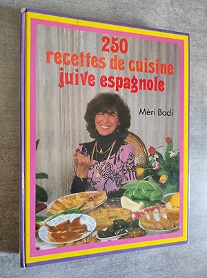 Imagen del vendedor de 250 recettes de Cuisine juive espagnole. a la venta por Librairie Pique-Puces