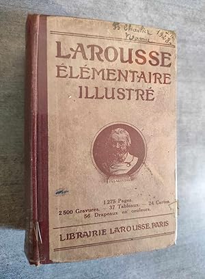 Seller image for LAROUSSE ELEMENTAIRE ILLUSTRE.- 2500 gravures, 37 tableaux, 24 cartes, 56 drapeaux en couleurs. for sale by Librairie Pique-Puces