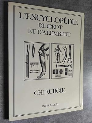 Immagine del venditore per L'ENCYCLOPEDIE - CHIRURGIE. Recueil des PLANCHES. venduto da Librairie Pique-Puces