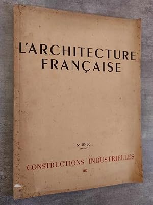 Bild des Verkufers fr L'Architecture Franaise. (Constructions industrielles II). zum Verkauf von Librairie Pique-Puces