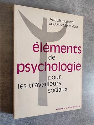 Image du vendeur pour ELEMENTS DE PSYCHOLOGIE pour les travailleurs sociaux. mis en vente par Librairie Pique-Puces