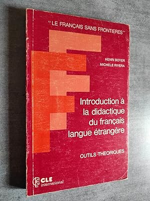 Seller image for Introduction  la didactique du Franais langue Etrangere. for sale by Librairie Pique-Puces