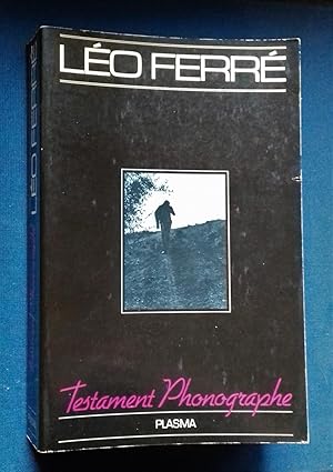 Image du vendeur pour Testament Phonographe. mis en vente par Librairie Pique-Puces