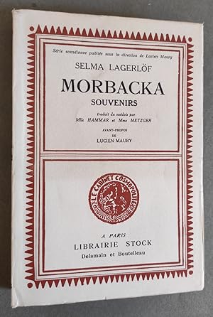 Image du vendeur pour Morbacka. Souvenirs. Traduit du suedois. Avant-propos de Lucien MAURY. mis en vente par Librairie Pique-Puces