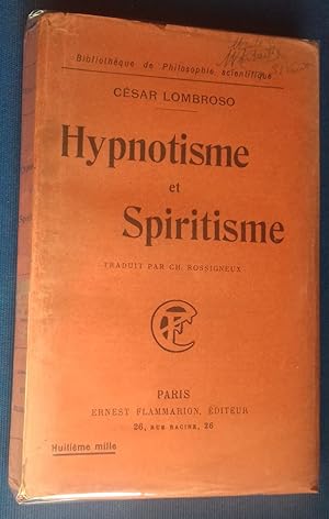 Image du vendeur pour Hypnotisme et spiritisme. mis en vente par Librairie Pique-Puces