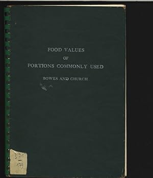 Seller image for Food values of portions commonly used. for sale by Antiquariat Bookfarm