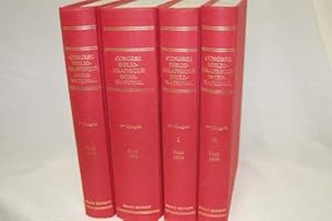 CONGRES BIBLIOGRAPHIC INTERNATIONALE (3 VOLS. IN 4)