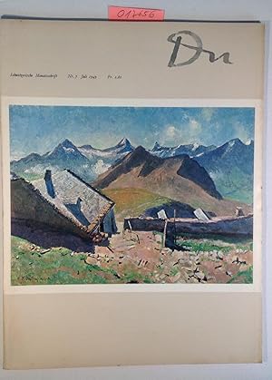 Du - Schweizerische Monatsschrift Nr. 7, Juli 1949