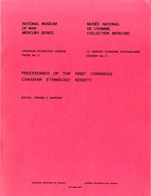 Seller image for Proceedings of the first congress, canadian ethnology society. for sale by LIBET - Libreria del Riacquisto