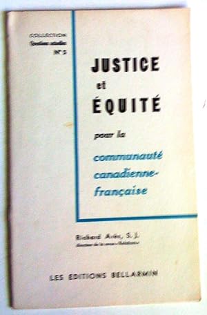 Justice et équité pour la communauté canadienne-française