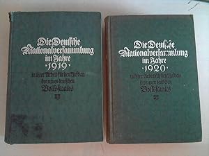 Die Deutsche Nationalversammlung im Jahre 1919/20, in ihrer Arbeit für den Aufbau des neuen deuts...