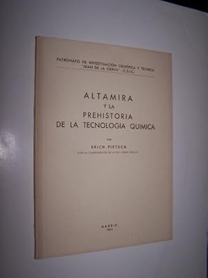 Bild des Verkufers fr ALTAMIRA Y LA PREHISTORIA DE LA TECNOLOGIA QUIMICA zum Verkauf von Antiquarian Bookshop