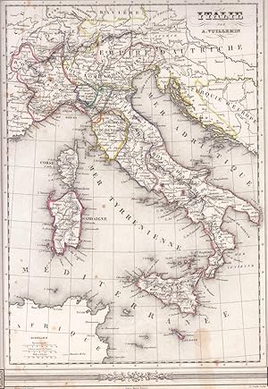 Seller image for Karte: Italie par A. Vuillemin. for sale by Antiquariat Hild