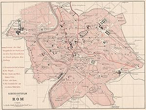 Stadtplan von Rom.