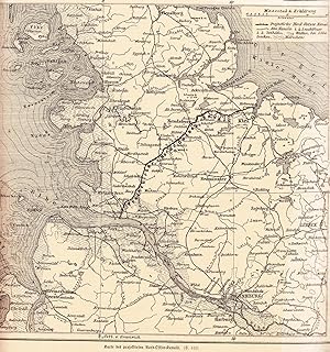 Karte des projektierten Nord-Ostsee-Kanals.
