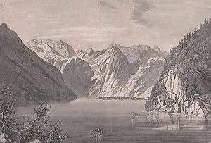 Imagen del vendedor de Der Knigssee. Schne Ansicht. a la venta por Antiquariat Hild