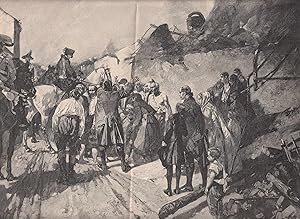 Bild des Verkufers fr vor der Schlacht bei Zorndorf. Ansicht im zerstrten Kstrin. zum Verkauf von Antiquariat Hild