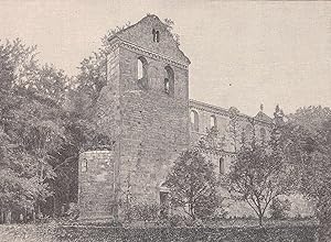 Imagen del vendedor de uere Ansicht der Klosterruine. a la venta por Antiquariat Hild