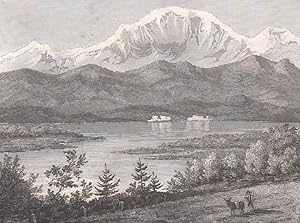 Immagine del venditore per Der Lago di Varese. Ansicht mit Blick in die Berge. venduto da Antiquariat Hild