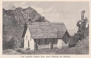 Seller image for Die Kapelle-Riffelalp. Schne uere Ansicht. for sale by Antiquariat Hild