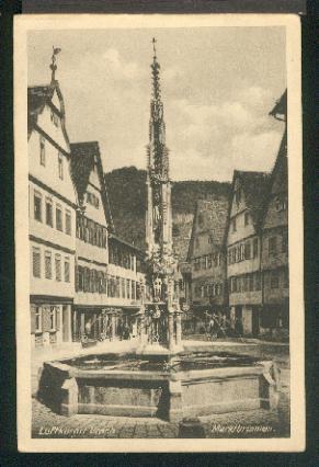 Bild des Verkufers fr Ansichtskarte: Marktbrunnen, *, s/w, I-II, 1918. zum Verkauf von Antiquariat Hild