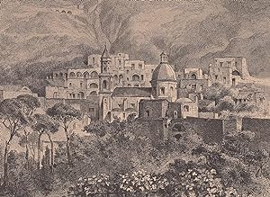 Bild des Verkufers fr Casamicciola Terme: Ansicht vor dem Erdbeben. zum Verkauf von Antiquariat Hild