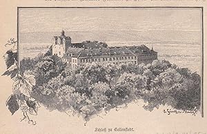 Bild des Verkufers fr Ansicht des Schlosses von einer Anhhe aus. zum Verkauf von Antiquariat Hild