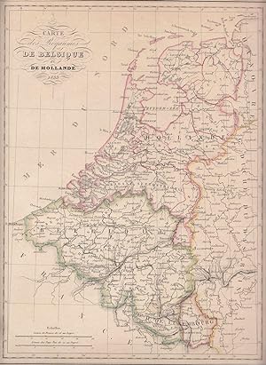 Carte des Royaumes de Belgique et de Hollande.
