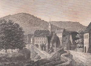 Bild des Verkufers fr Ansicht mit der Kirche, links die Enz. zum Verkauf von Antiquariat Hild