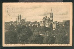 Bild des Verkufers fr Blick auf die Erlser u. Kath. Kirche. 0, s/w, I-II, 1920. zum Verkauf von Antiquariat Hild