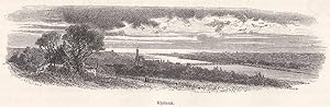 Bild des Verkufers fr Ansicht mit der Rheinmndung und dem Bodensee. zum Verkauf von Antiquariat Hild