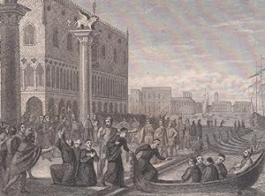 Die Jesuiten werden aus Venedig gejagt. Ansicht am Dogenpalast.