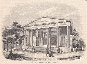 Seller image for Ansicht der Eisenhalle in Bad Salzbrunn. for sale by Antiquariat Hild