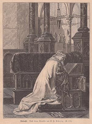 Bild des Verkäufers für Schurig, K. F.: Andacht. Junge Frau beim Gebet in der Kirche. zum Verkauf von Antiquariat Hild