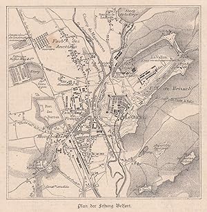 Plan der Festung Belfort.