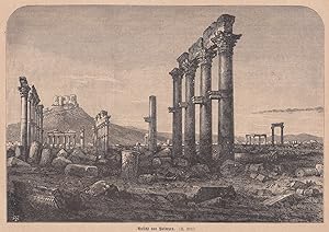 Imagen del vendedor de Palmyra: Ansicht der Ruinen der ehemaligen antiken Oasenstadt. a la venta por Antiquariat Hild