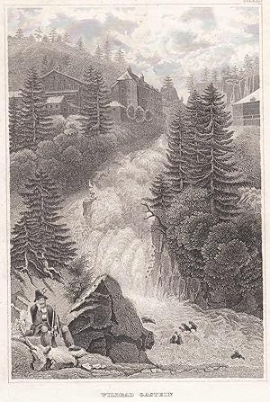 Imagen del vendedor de Teilansicht mit dem Wasserfall. a la venta por Antiquariat Hild