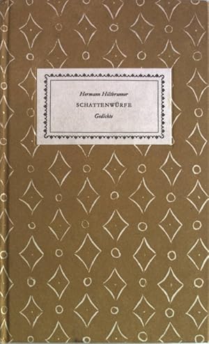 Imagen del vendedor de Schattenwrfe. Eine Gedichtsammlung. a la venta por Antiquariat Bookfarm