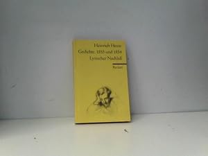 Bild des Verkufers fr Gedichte. 1853 und 1854 zum Verkauf von ABC Versand e.K.