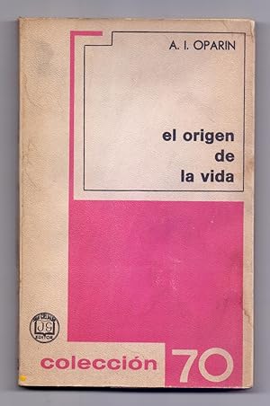 Imagen del vendedor de EL ORIGEN DE LA VIDA a la venta por Libreria 7 Soles