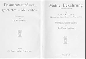 Meine Bekehrung. (Ma conversion.) Von M.D.R.C.D.M.F. (Monsieur de Riqueti Comte de Mirabeau fils....