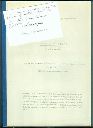 Bild des Verkufers fr Katalog der Ausstellung im Kunstmuseum, 4. Februar bis 26. Mrz 1967. (Verfasser: Georg Germann.) zum Verkauf von Antiquariat Bibliomania