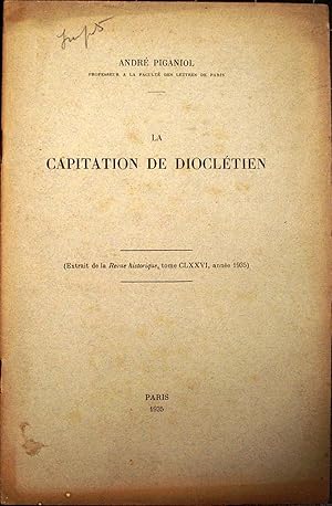 La capitation de Dioclétien.