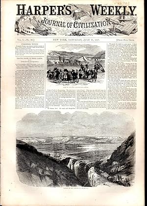 Seller image for Harper's Weekly: Journal of Civilization: Vol. 1, No. 28: July 11, 1857 for sale by Dorley House Books, Inc.