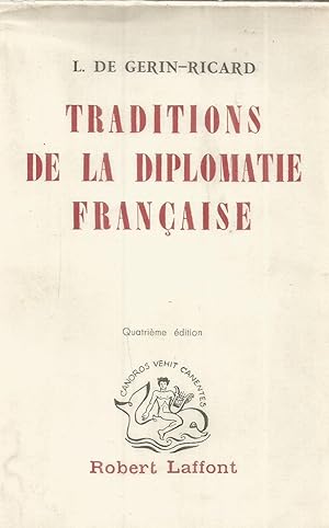 Imagen del vendedor de Traditions de la Diplomatie Franaise a la venta por Joie de Livre