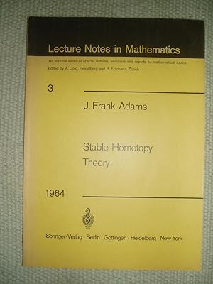 Stable Homotopy Theory