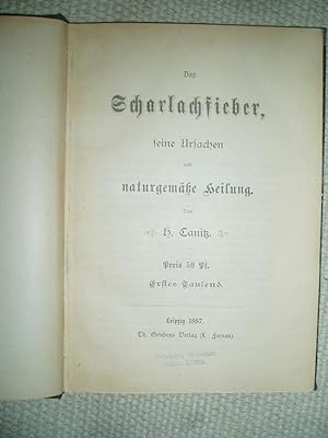 Seller image for Das Scharlachfieber, seine Ursachen und naturgemsse Heilung [bound together with 3 other pamphlets] for sale by Expatriate Bookshop of Denmark