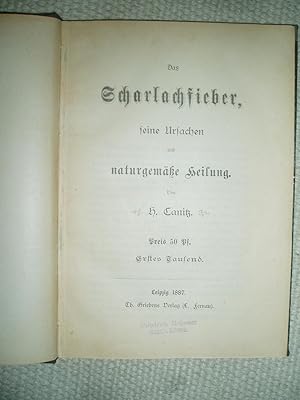 Seller image for Das Scharlachfieber, seine Ursachen und naturgem�sse Heilung [bound together with 3 other pamphlets] for sale by Expatriate Bookshop of Denmark